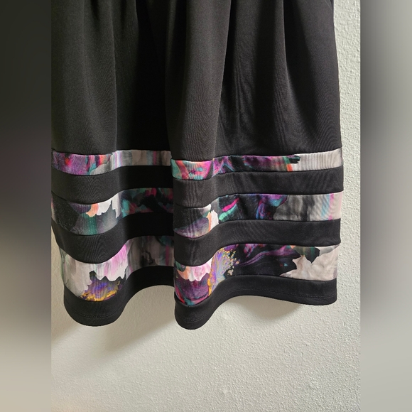 Apt 9 Watercolor Black Dress - Picture 2 of 6